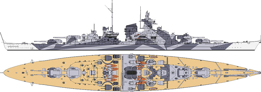 ドイツ戦艦ティルピッツ 高画質の壁紙