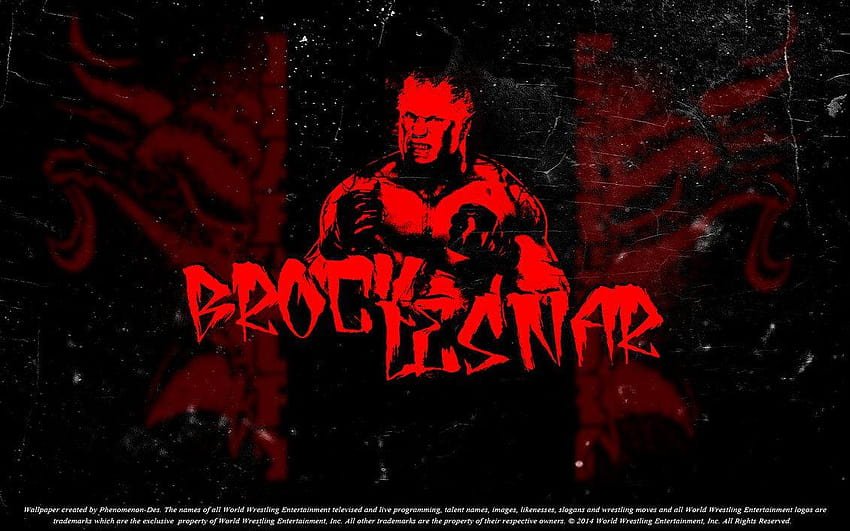 WWE Brock Lesnar by Phenomenon、ブロック・レスナーのロゴ 高画質の壁紙