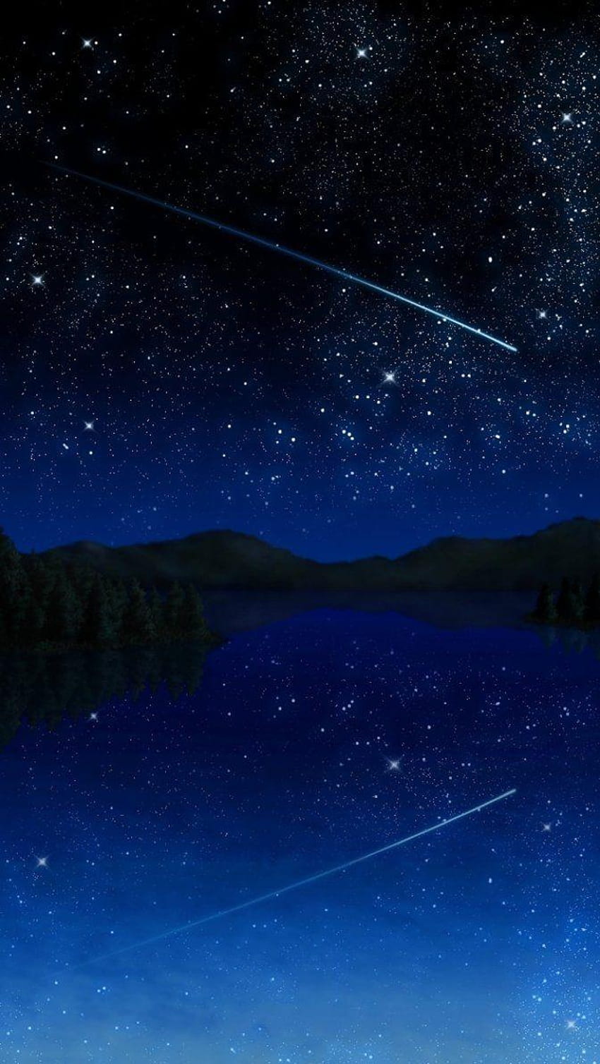 Kayan Yıldız Gökyüzü Whatsapp, gökyüzünde kayan yıldızlar HD telefon duvar kağıdı