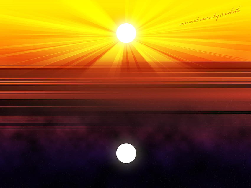 7 Sun And Moon Backgrounds, sun vs moon HD wallpaper