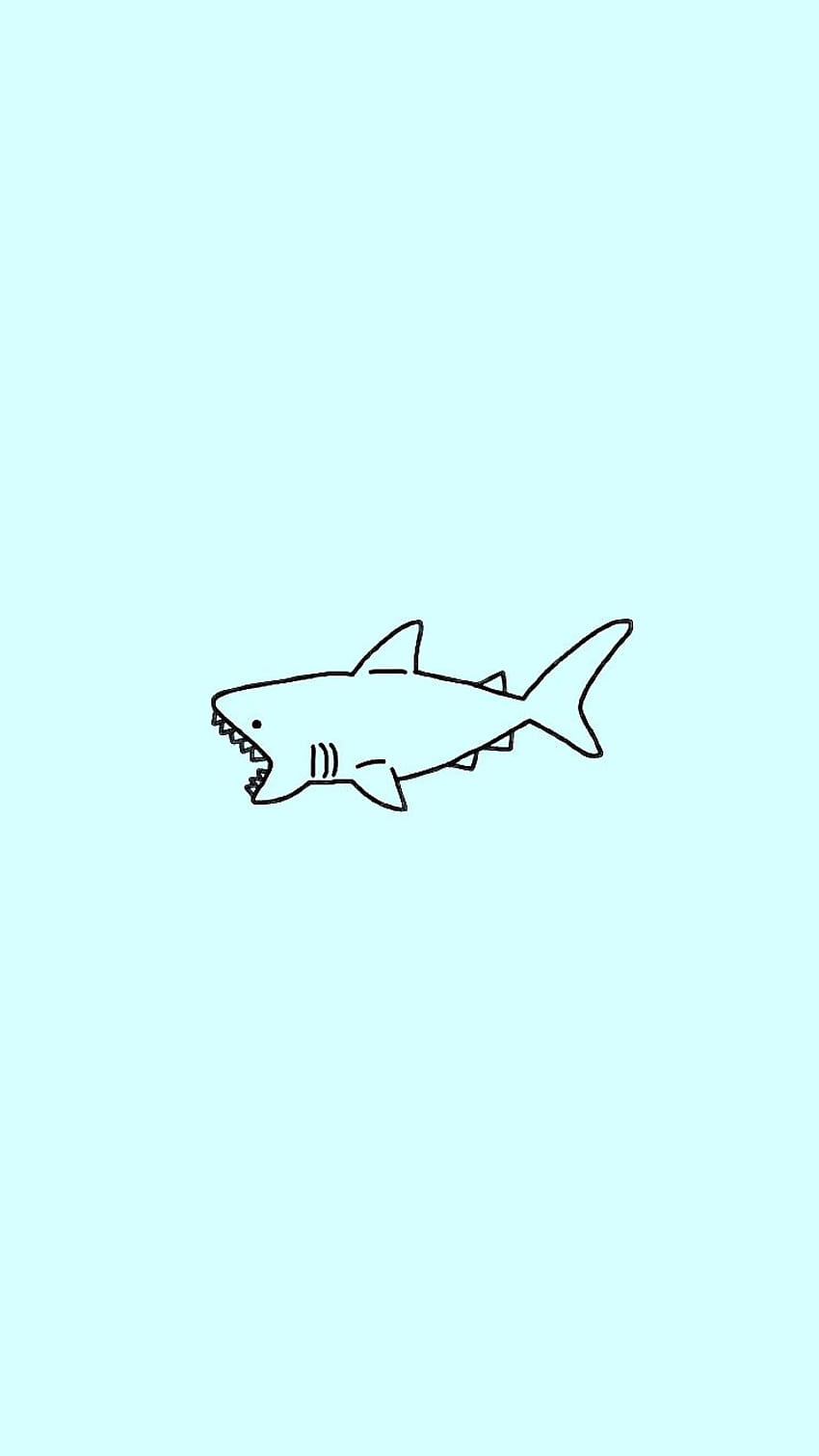 Arrière-plans de requin, esthétique bébé requin Fond d'écran de téléphone HD