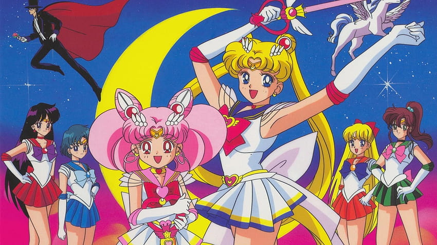 Nền tảng máy tính của bạn sẽ trông thật đáng yêu với hình nền Sailor Moon. Hãy xem bức ảnh này để chứng kiến Viên phù thủy đáng yêu cùng những người bạn săn đón các chiến binh bảo vệ người dân Trái Đất. (Your computer will look adorable with a Sailor Moon wallpaper. Watch this image to see the cute Sailor Scouts and their friends protecting the Earth.) 
