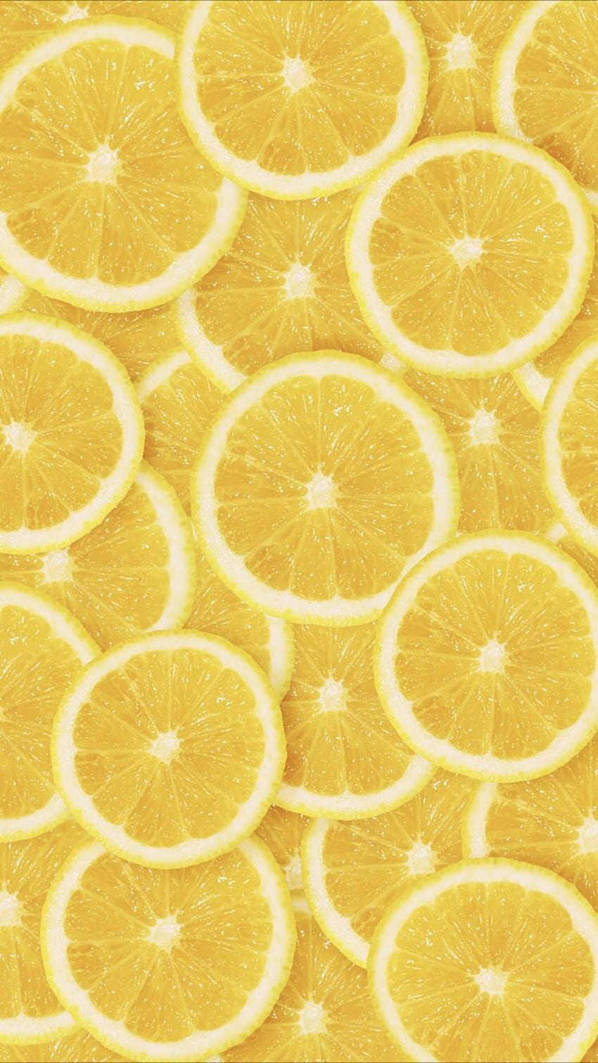 Жълт лимон, жълта храна HD тапет за телефон
