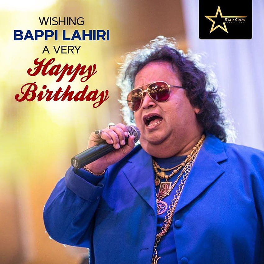 Star Crew wünscht Bappi Lahiri alles Gute zum Geburtstag HD-Handy-Hintergrundbild