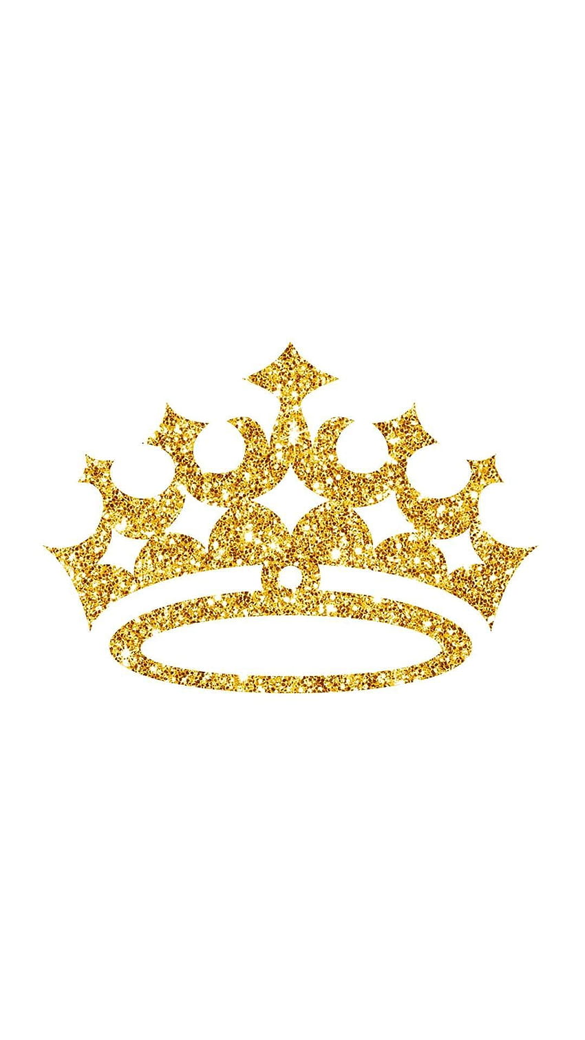 Корона Rose Gold Glitter Queen, кралица корона HD тапет за телефон