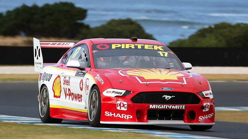 Mustang takes to track for first time at Supercars Test, scott mclaughlin HD wallpaper