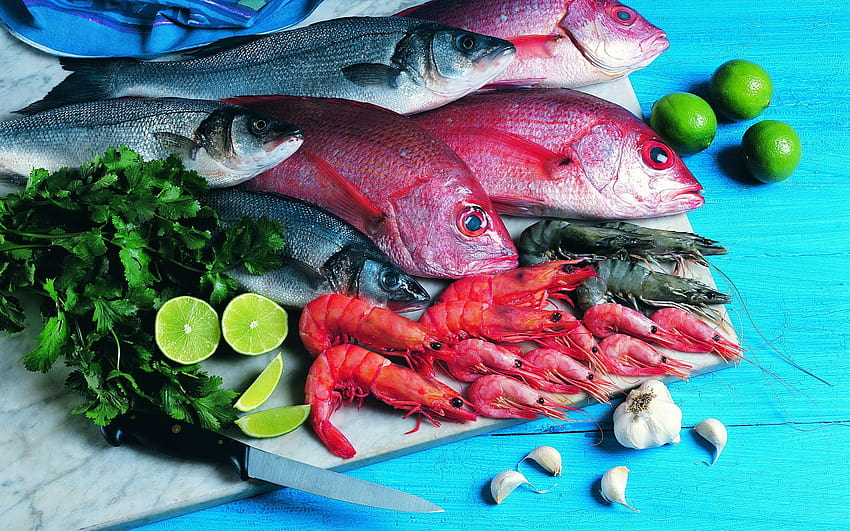 : อาหารทะเล, สด, กระเทียม, กุ้ง, ชีววิทยาทางทะเล, สิ่งมีชีวิต, กรีน, อาหารสัตว์, ปลากะพงแดง, ผลิตภัณฑ์ปลา 1920x1200 วอลล์เปเปอร์ HD