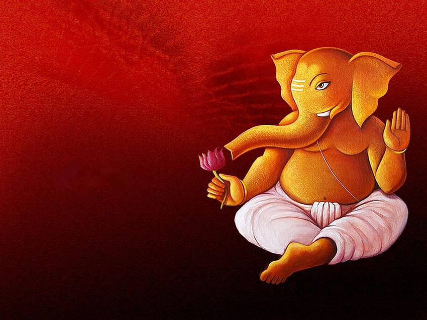 Dios lindo Ganesh ji fondo de pantalla