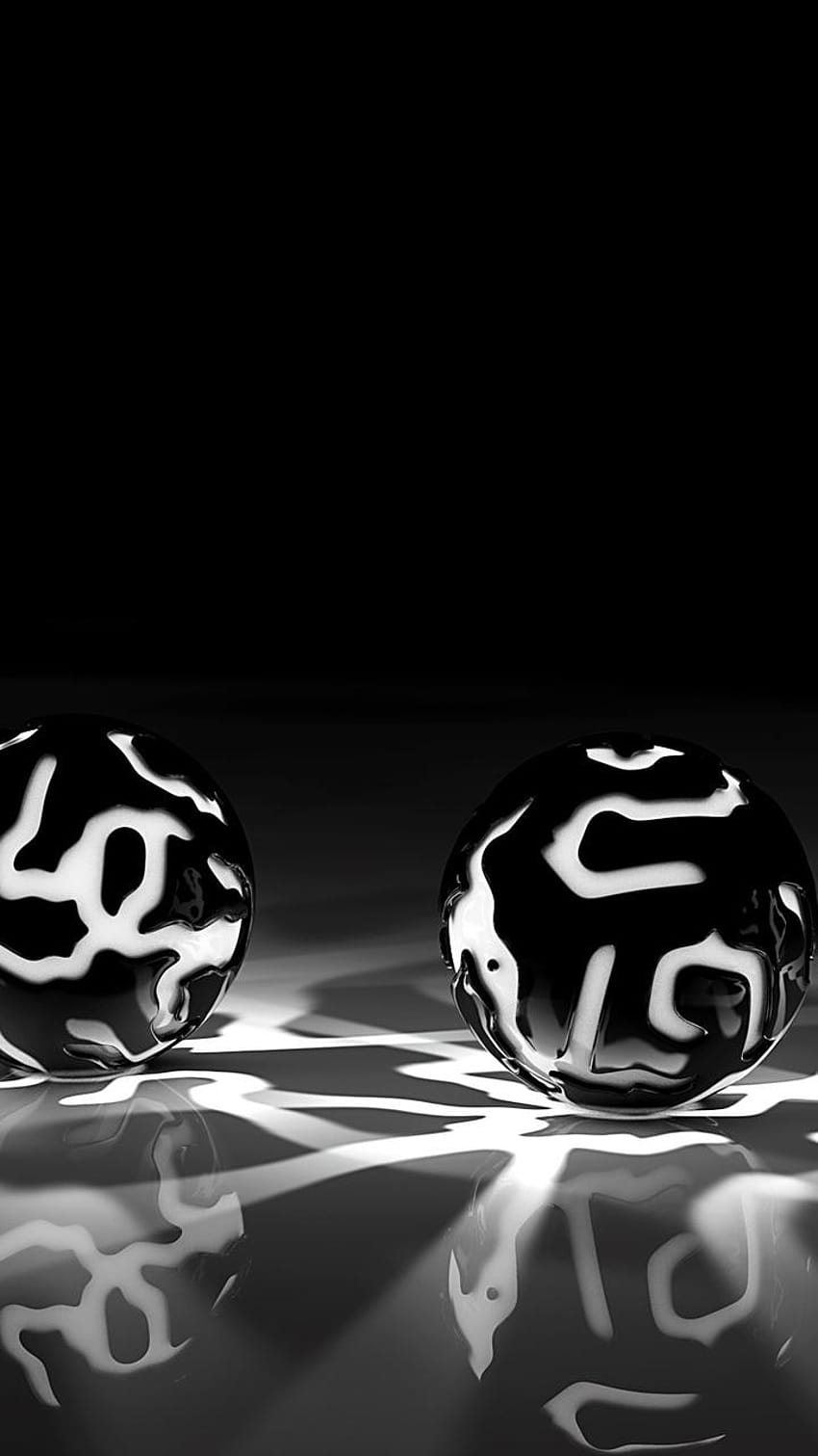 720x1280 Grey Light Patterns Black And White Balls Black And White Balls Hd Phone Wallpaper 8618