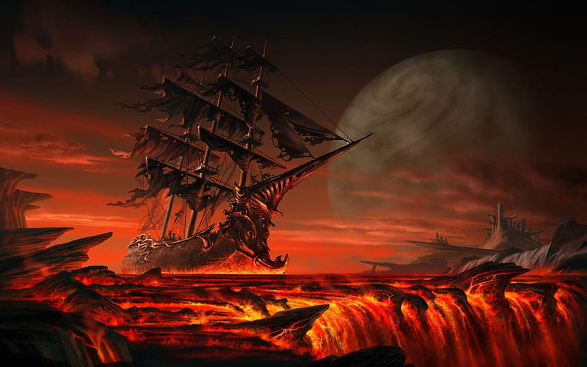 Ghost Pirate Ship « Long, real ghost HD wallpaper