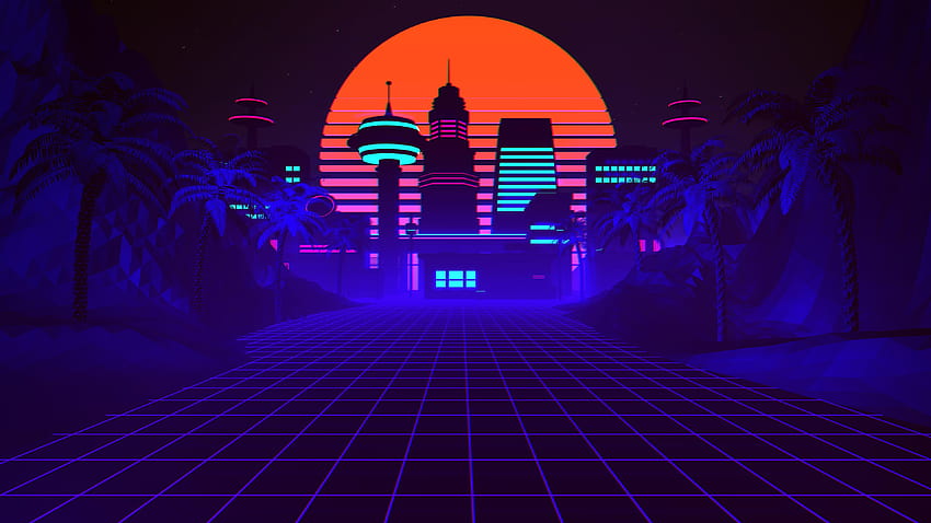 Synthwave 1080P 2k 4k HD wallpapers backgrounds free download  Rare  Gallery