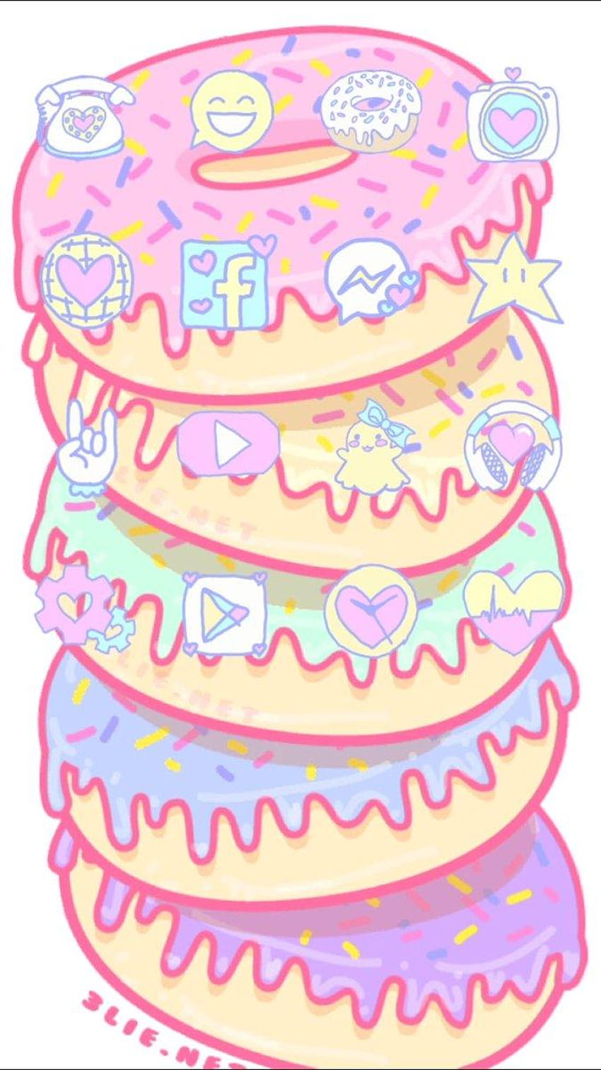 Cute Sweets, unicorn donut HD phone wallpaper