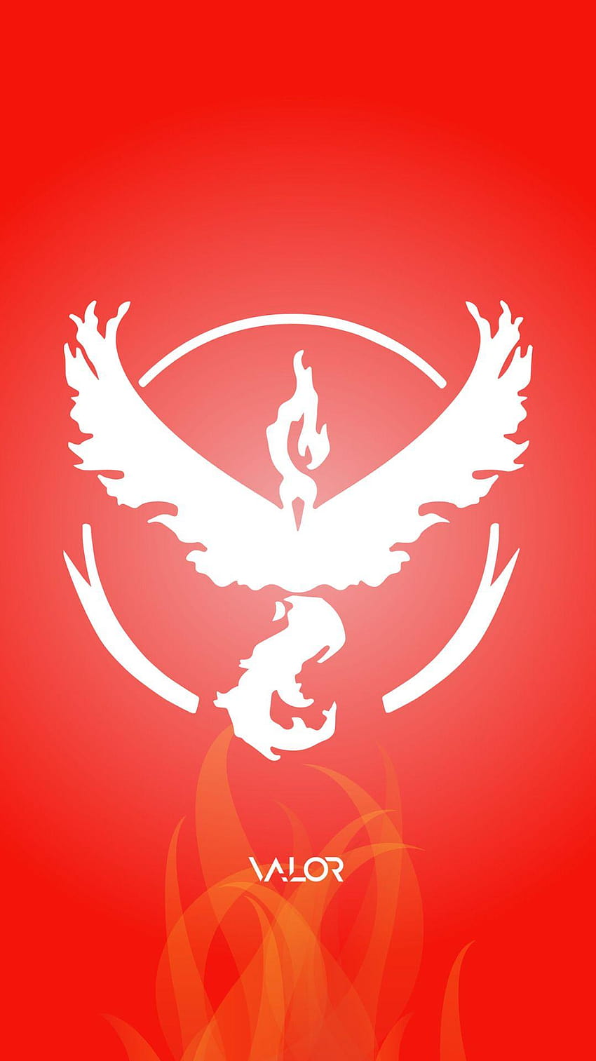 Pokemon Go Team Valor Red iPhone Wallpapers Free Download