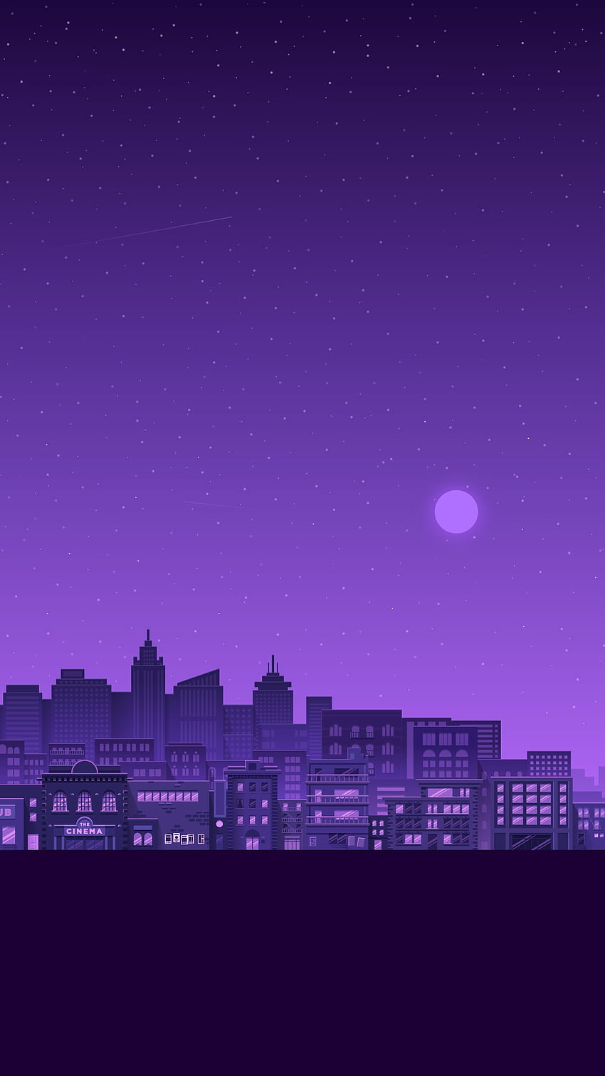 Purple City IPhone Iphones Com, purple skyline HD phone wallpaper | Pxfuel