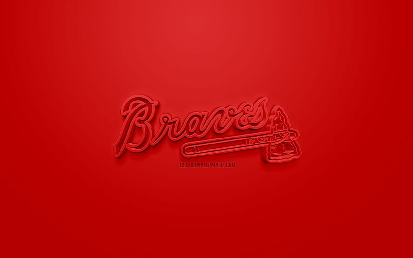 Atlanta Braves, American baseball club, braves computer HD wallpaper