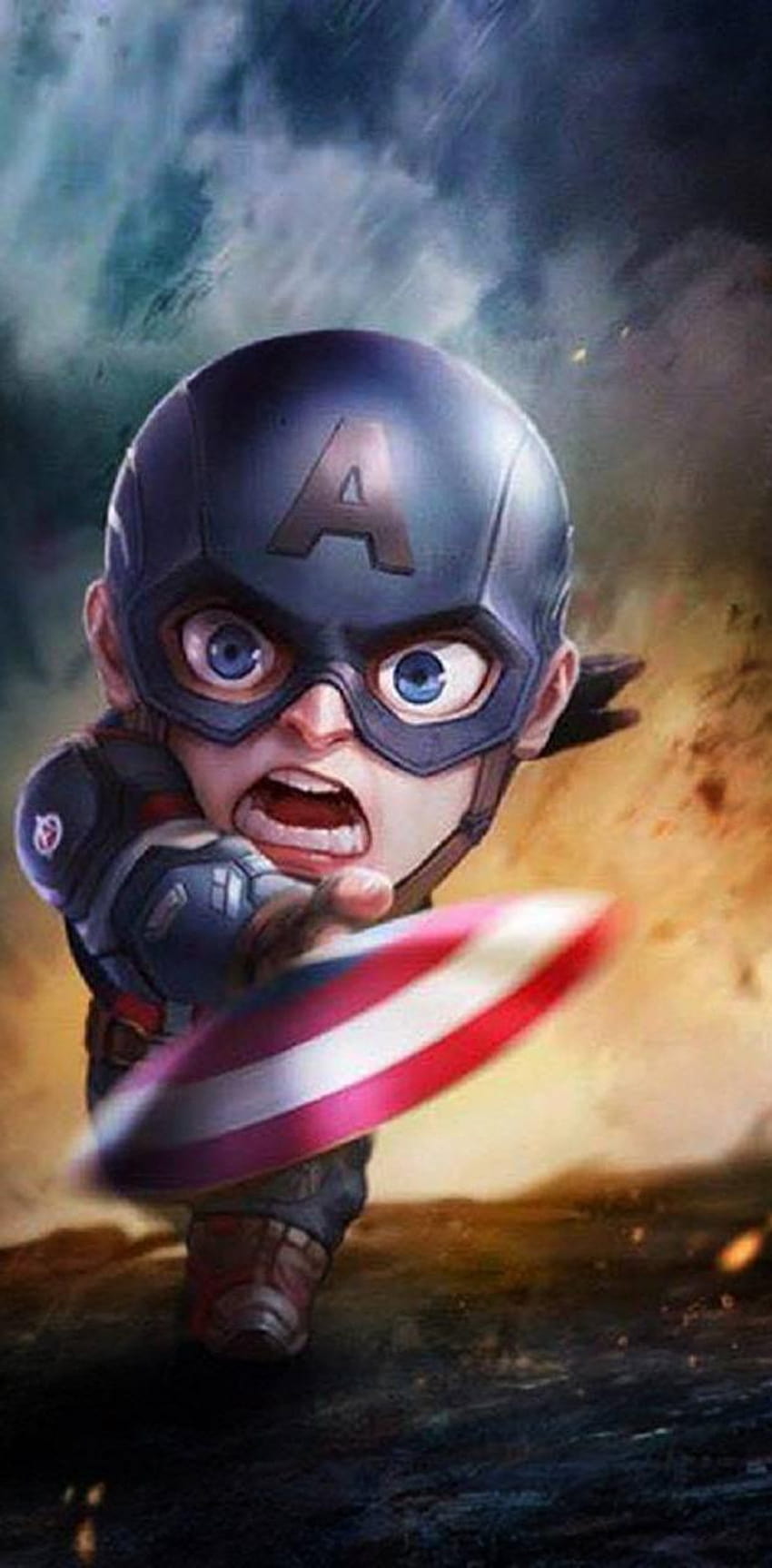 Baby Captain America by Fa324335, baby marvel HD phone wallpaper
