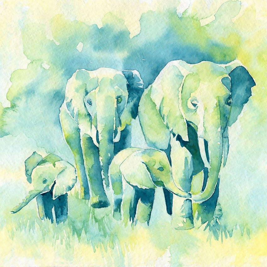 watercolor elephant tumblr