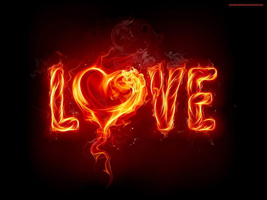 Of Love Hearts ...pinterest, горящо сърце HD тапет
