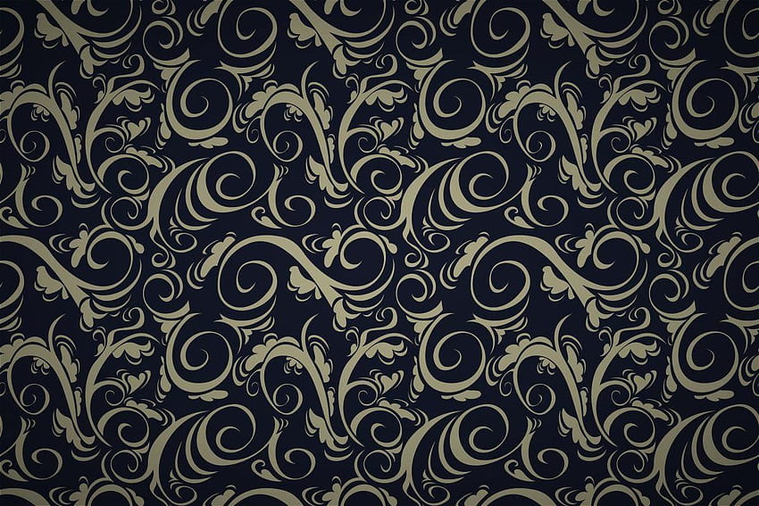 curly whirly spiral damask patterns HD wallpaper