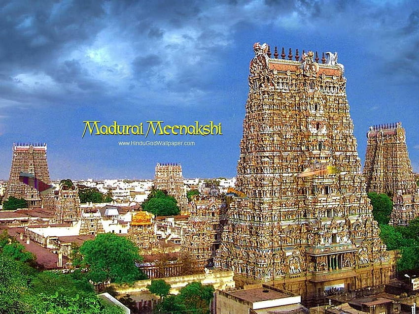 Templo Madurai Meenakshi , Templo Hindu papel de parede HD