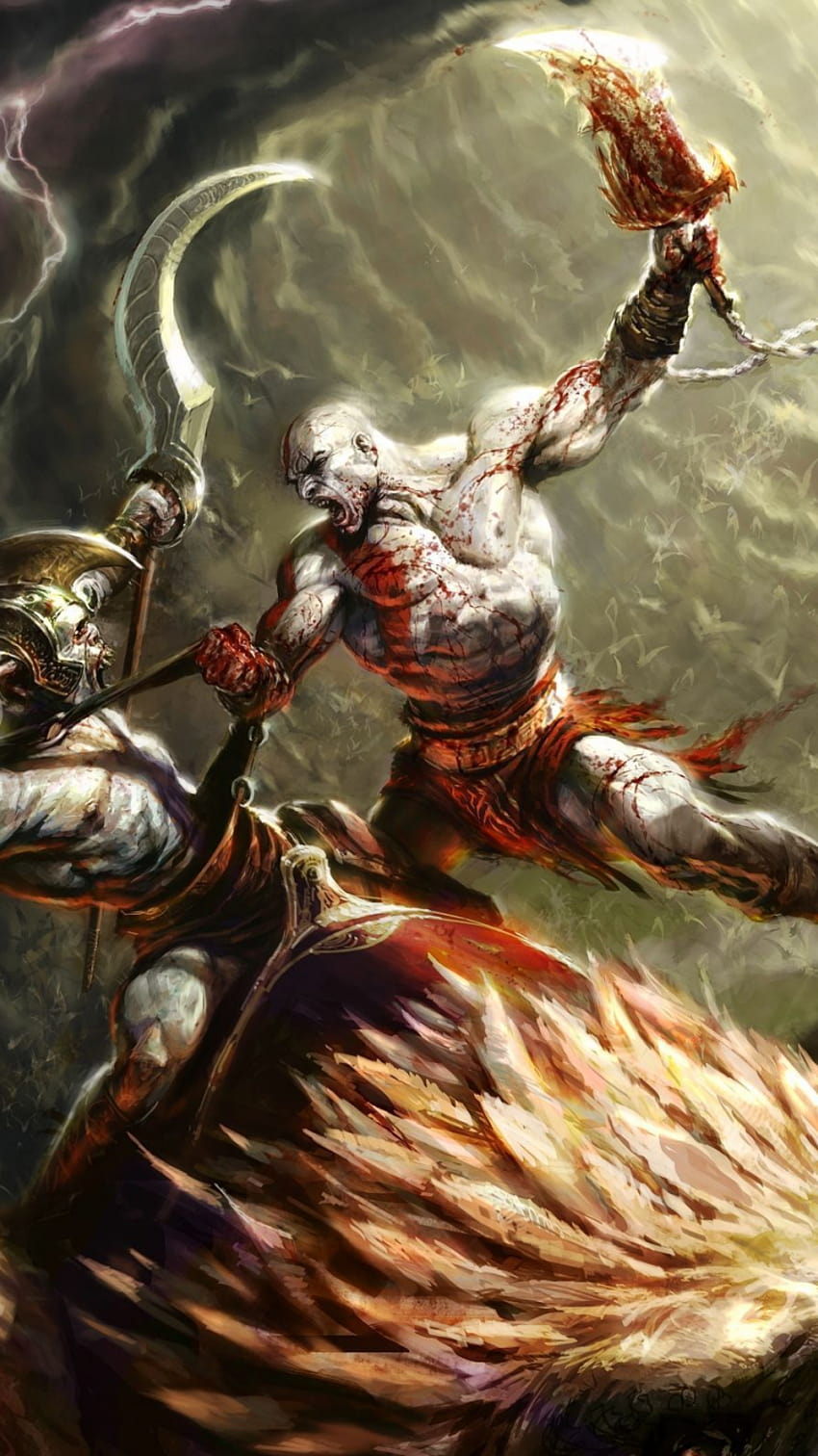God of War Kratos Vs Zeus [2560x1600] na Twój telefon komórkowy i tablet Tapeta na telefon HD