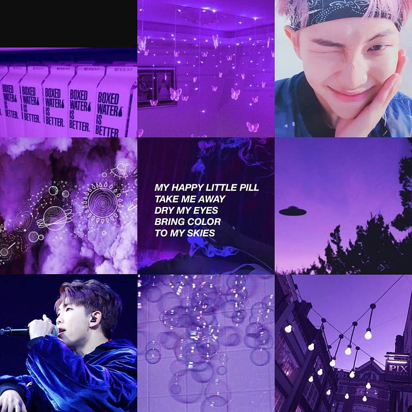 bts aesthetics + meanings, purple bts ocean aesthetic HD phone wallpaper