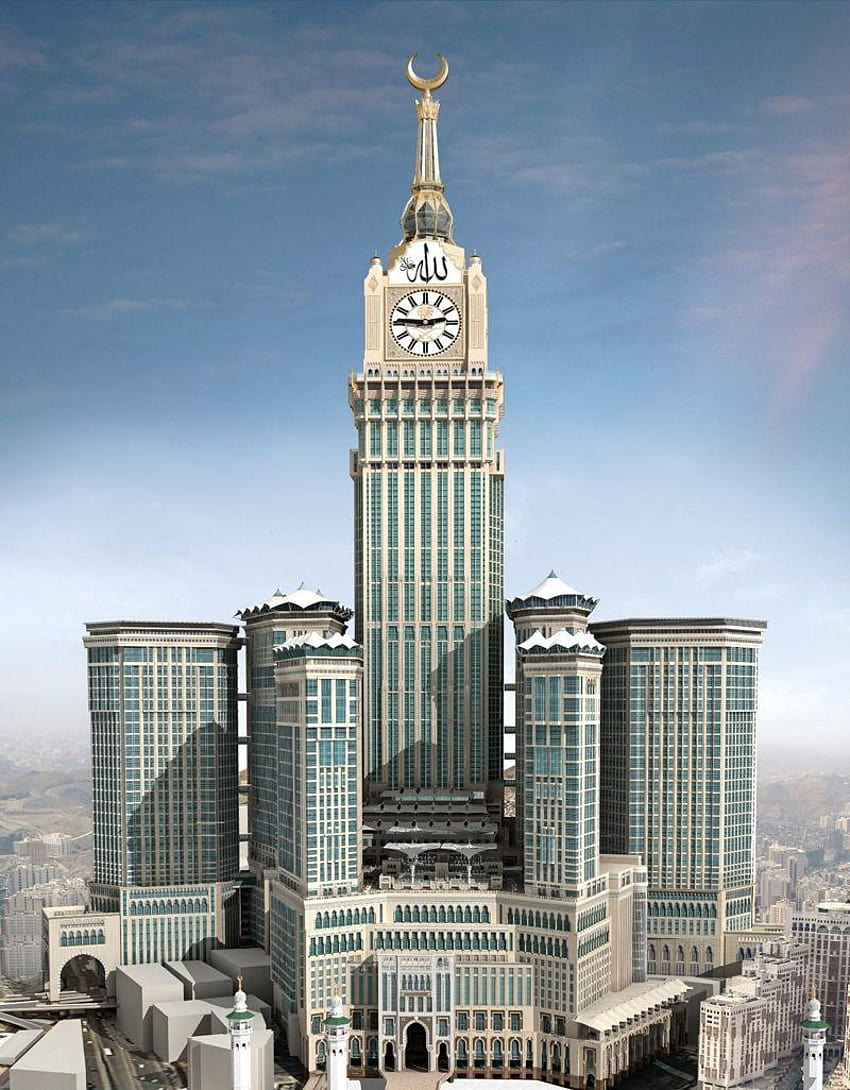 Torre del reloj de La Meca fondo de pantalla del teléfono