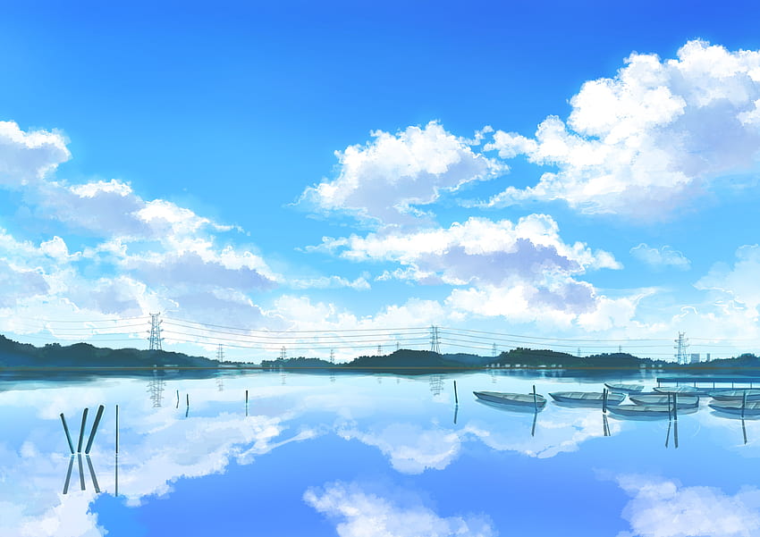 Anime Lake, bez praw autorskich Tapeta HD