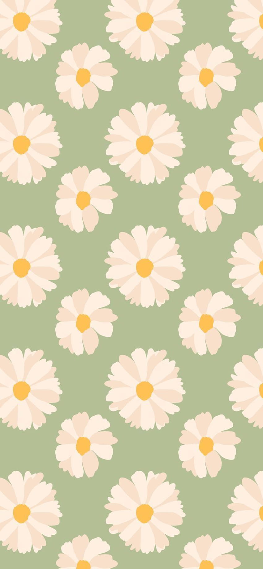 Retro Spring posté par Zoey Cunningham, printemps esthétique vert Fond d'écran de téléphone HD