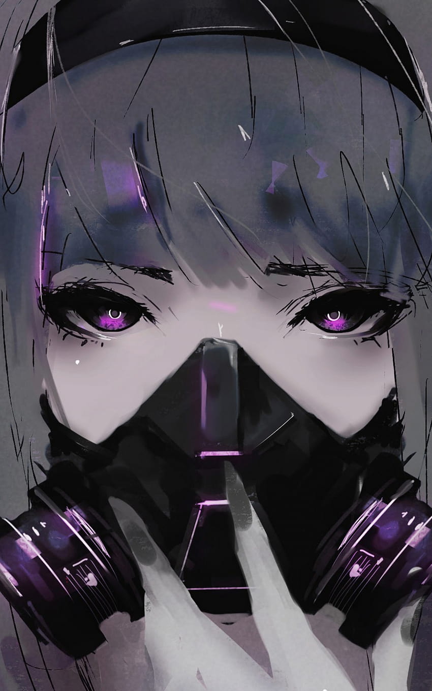 Anime Girl Gas Mask 3840x2160 13 [1242x2688] for your , Mobile & Tablet, iphone girl HD phone wallpaper