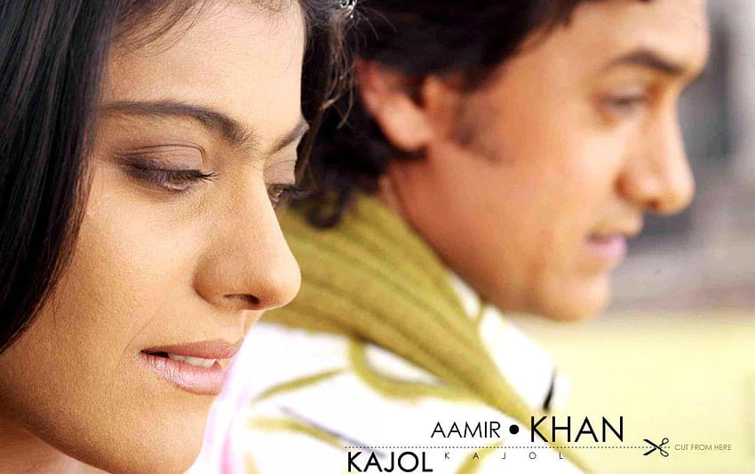 Kajol & Aamir2 Fond d'écran HD