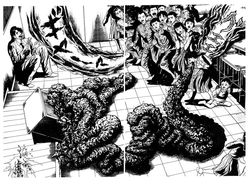 Художествени произведения на мангата на ужасите, junji ito HD тапет