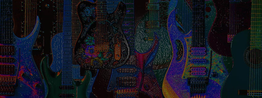 Dual monitor guitar , from GCH Guitar Academy, tumblr trippy wide HD wallpaper