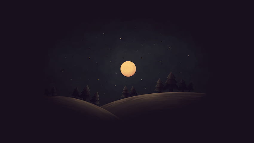 2048x1152 Simple Night 2048x1152 Resolution , Artist , and Backgrounds, aesthetic 2048x1152 HD wallpaper