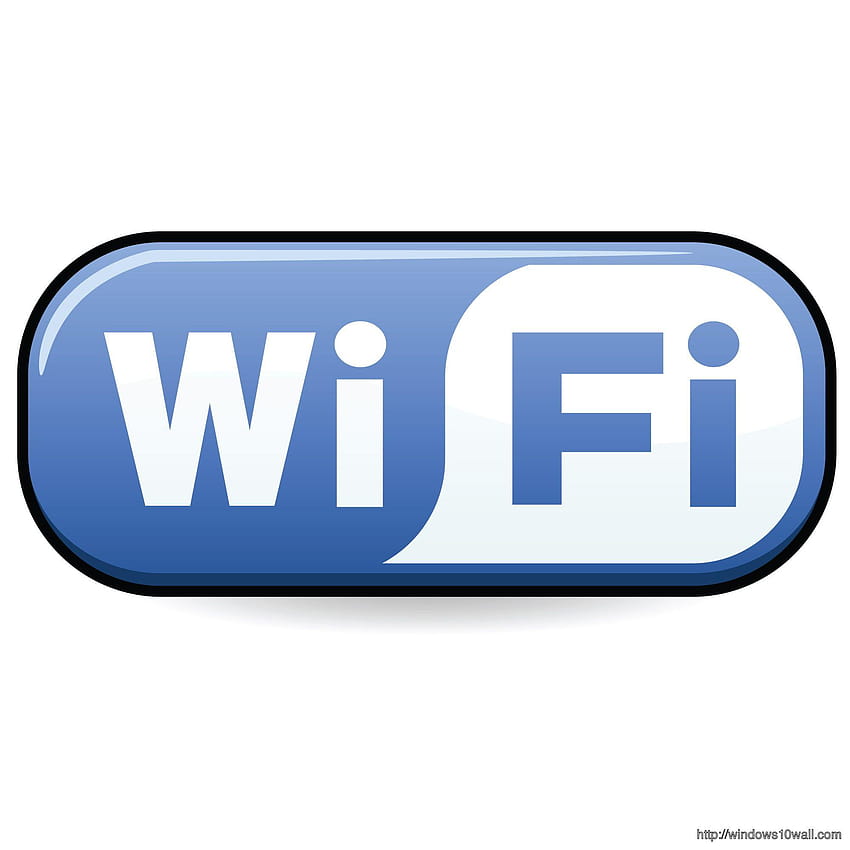 niebieskie logo wifi tła ⋆ windows 10, wi fi Tapeta na telefon HD
