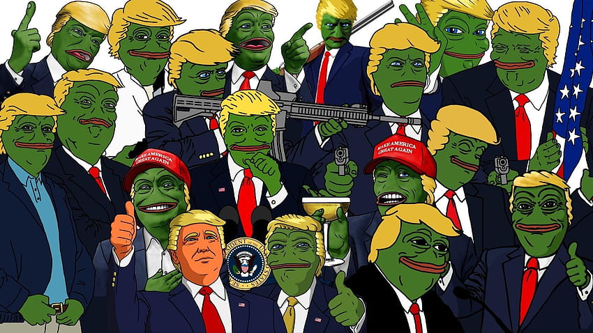 Donald Trump, Pepe, koz memleri HD duvar kağıdı