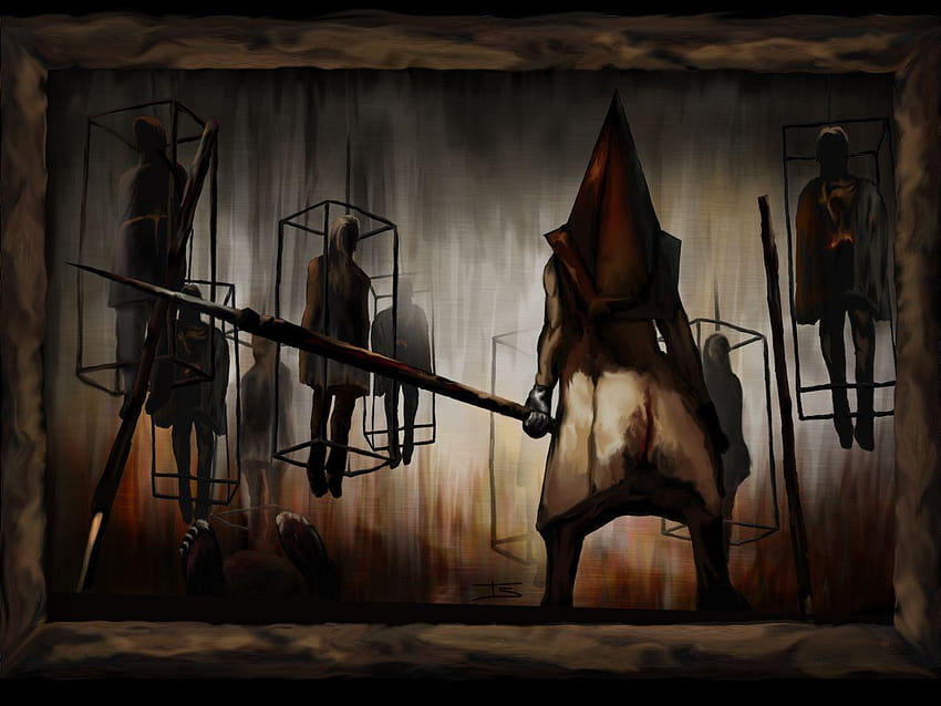 I più votati FQ Silent Hill 2, testa piramidale della collina silenziosa Sfondo HD