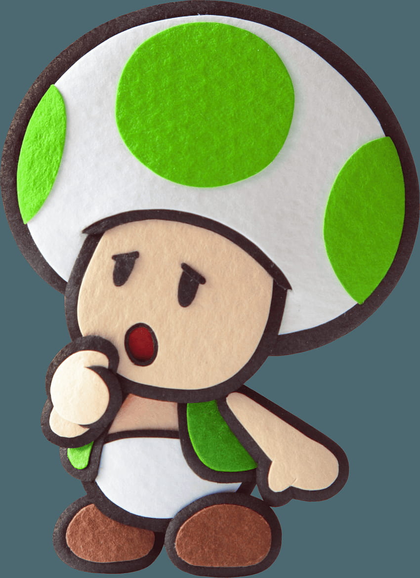 Paper Mario: Sticker Star, green toad mario HD phone wallpaper