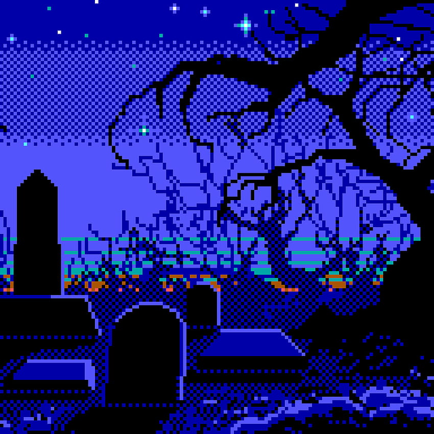 videogamehalloween: “ noirlacsourced: “Loom by LucasArts ” This would not be a bad phone ”, halloween pixel art HD電話の壁紙