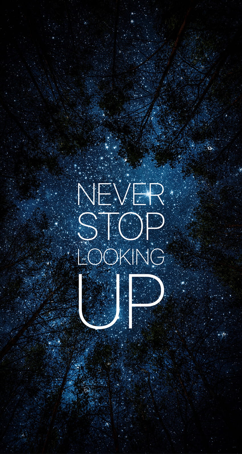 Never Stop Looking Up HD phone wallpaper
