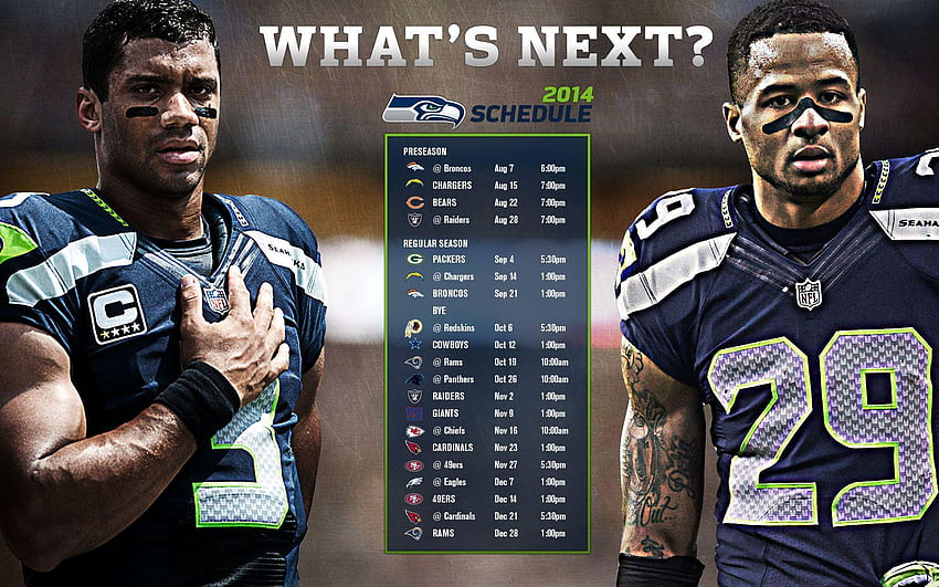 2019 Seattle Seahawks Schedule: Downloadable Wallpaper