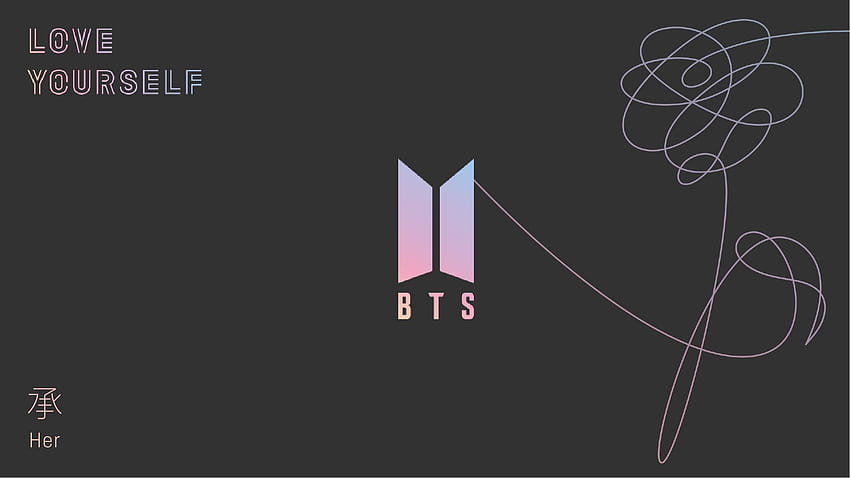 BTS Logo Aesthetic, bts laptop aesthetic 2021 HD wallpaper