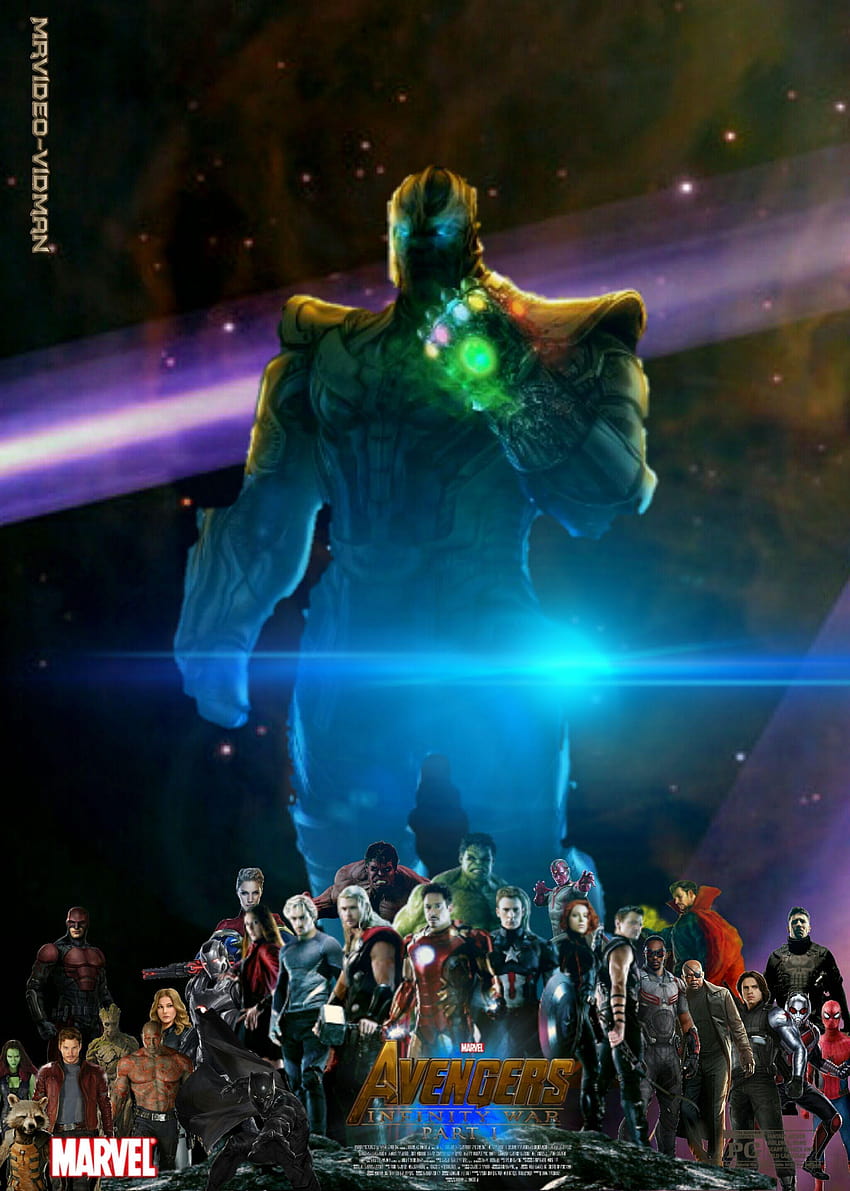 Avengers Infinity War Part 1 Poster, avengers infinity war characters HD phone wallpaper