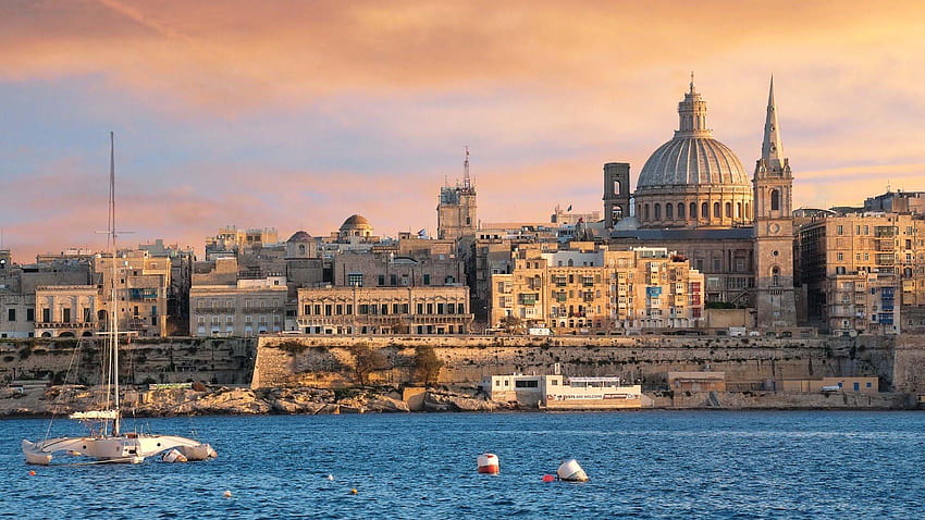 และหน้าจอแล็ปท็อปของ Valletta Malta วอลล์เปเปอร์ HD