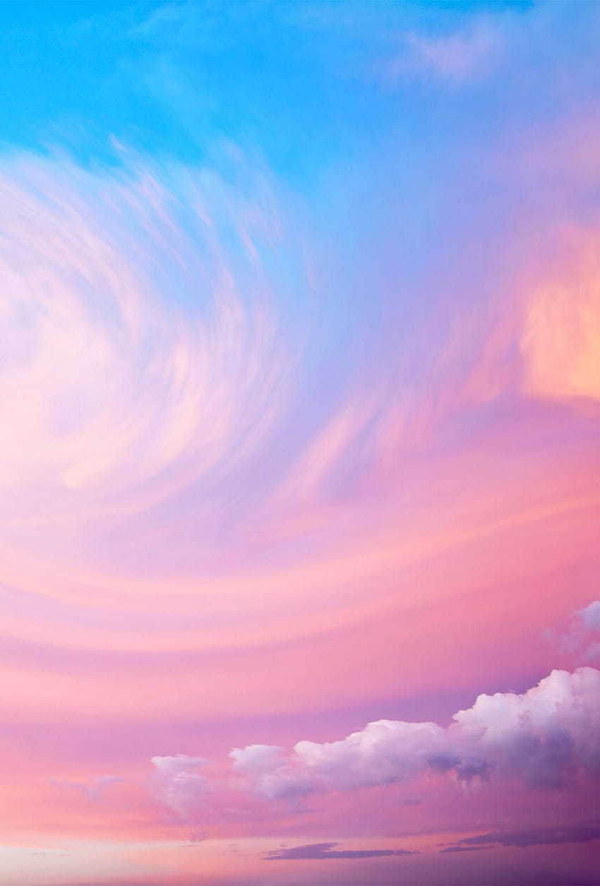 Cotton Candy Sky, candy clouds HD phone wallpaper