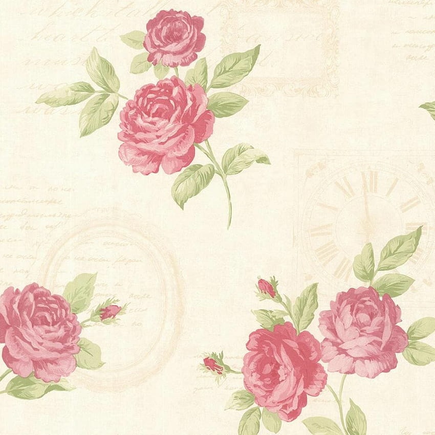 [7 56.4 Sq. Ft. Venetia Pink Vintage Rose Toss 2532 20450, old rose HD phone wallpaper