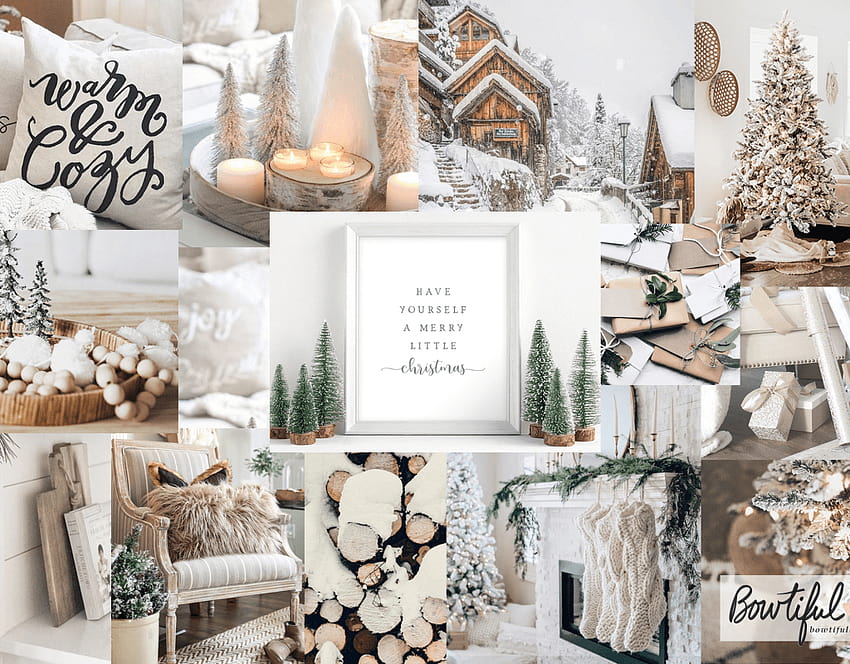 Buy Aesthetic Winter Collage Kit 135 PCS White Cream Photo Wall Online in  India  Etsy