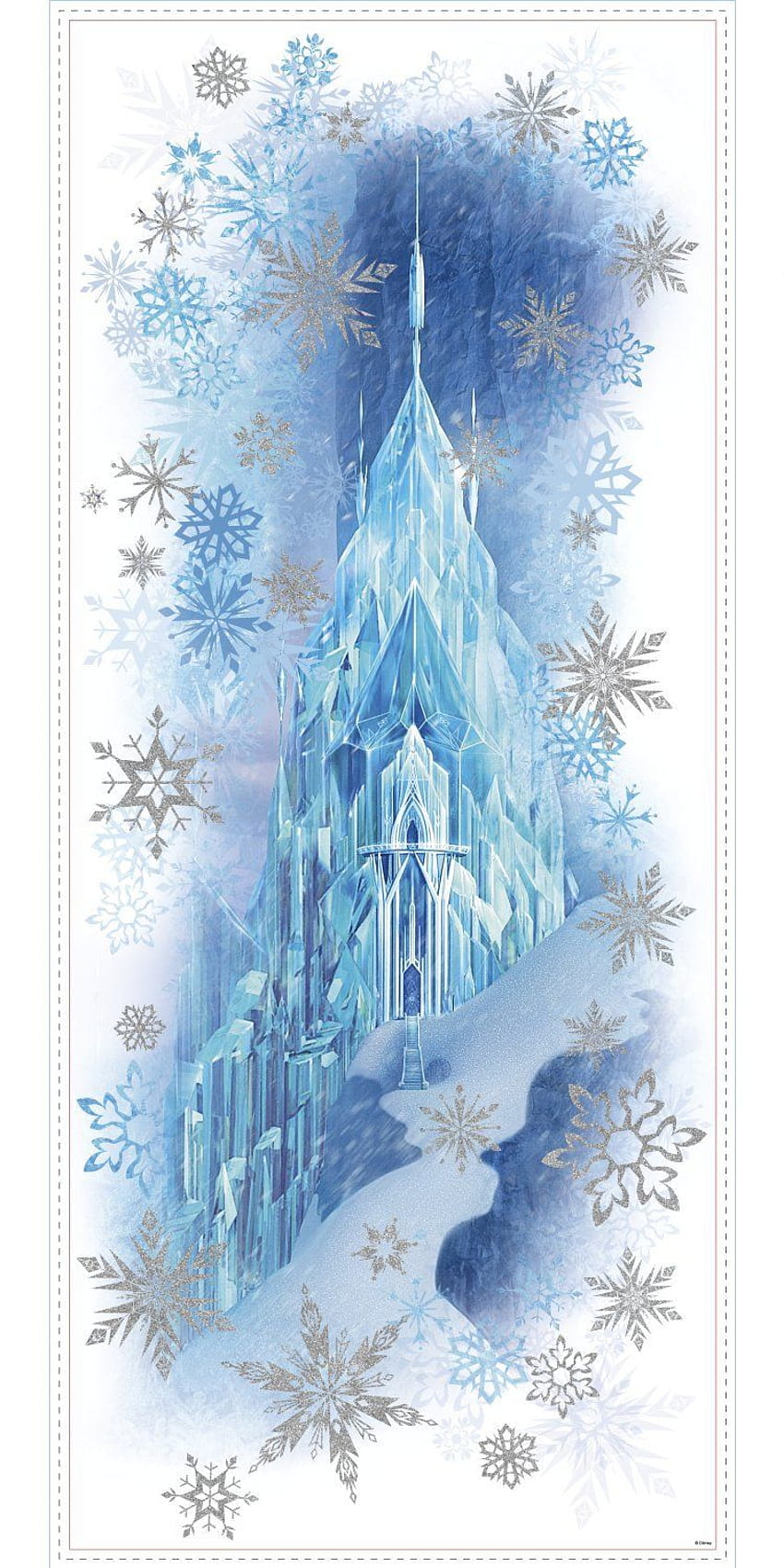 RoomMates QVC0001TB Frozen Character/Ice Palace Wall Decal Set, castillo congelado fondo de pantalla del teléfono