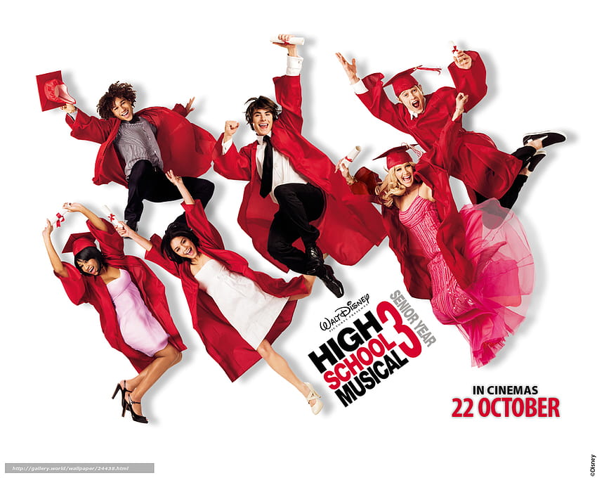 Классный мюзикл: Выпускной, High School Musical 3: Senior Year, филм, филми в резолюция 1280x1024, гимназиален мюзикъл 3 senior year HD тапет