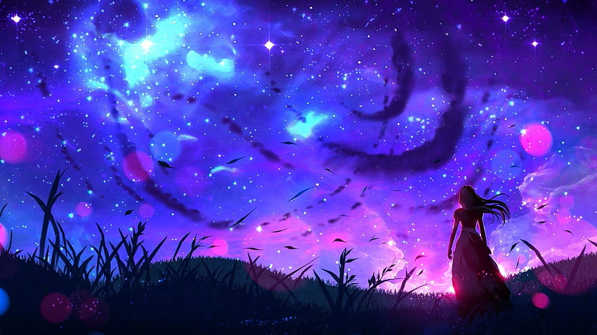 Art, Landscape, Night, Anime Girl, Original, , Background, Af80c1 ...
